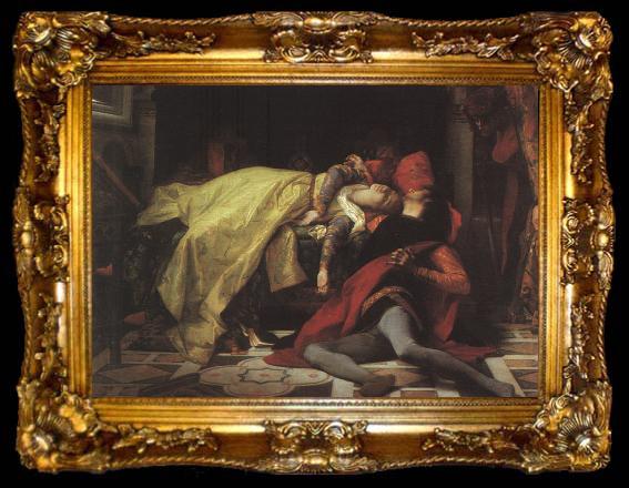 framed  Alexandre  Cabanel The Death of Francesca da Rimini and Paolo Malatesta, ta009-2